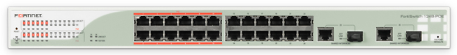 FortiSwitch-124B-POE Front